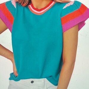 Colorful Women's Knit Top